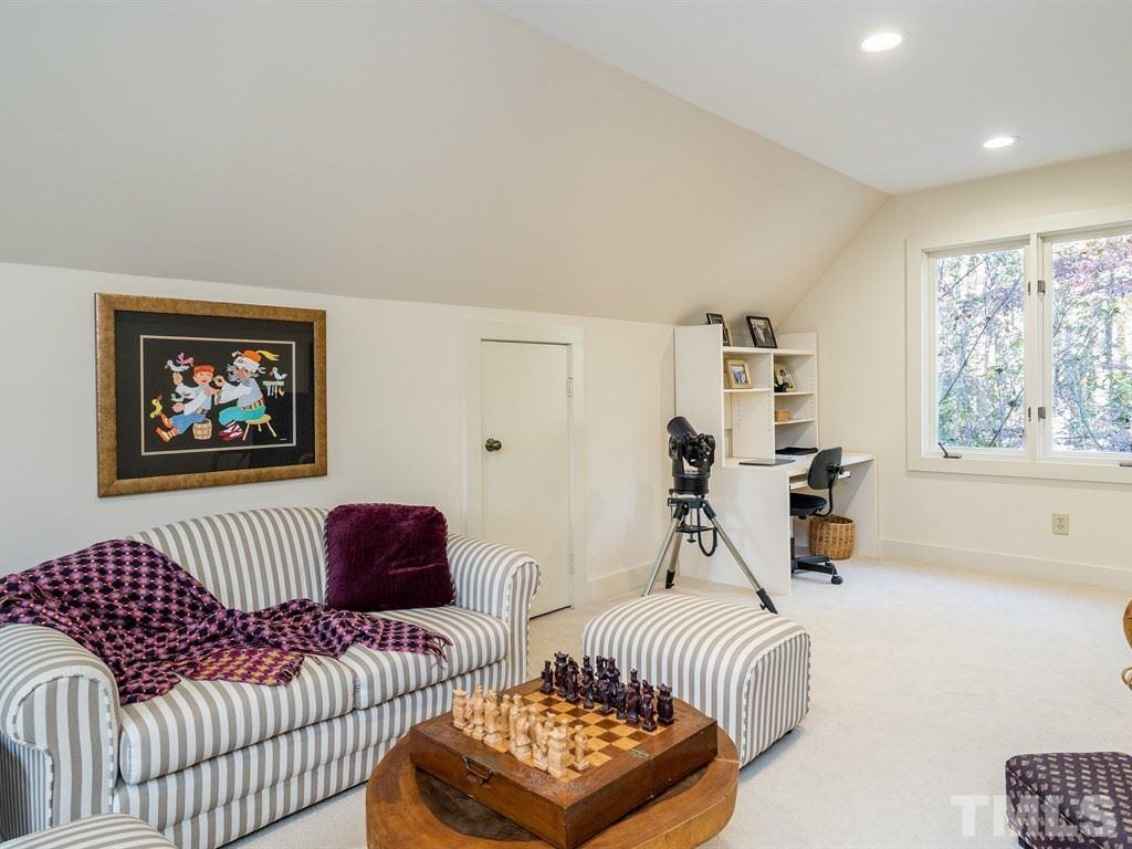 10000 Grafton Road Raleigh, NC 27615 - Photo 21 of 25 Front to rear bonus room with new recessed lighting, and large spacious storage closet (13.6' long). Light and bright. Space for all needs. Additional storage under the eaves.
