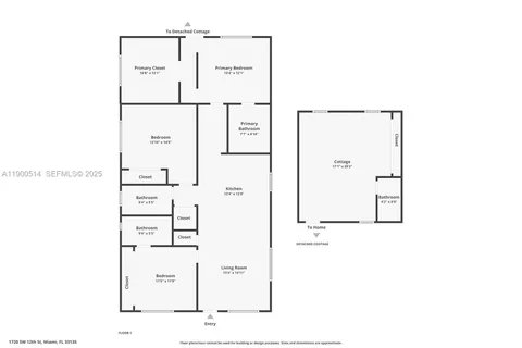 $1,115,000 | 1720 Southwest 12th Street, Miami, FL 33135