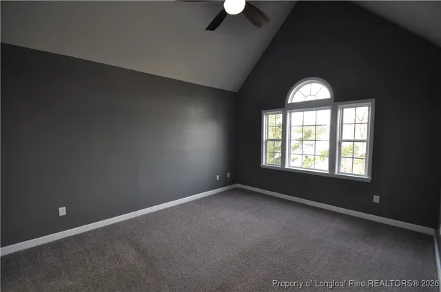 an empty room that has a window