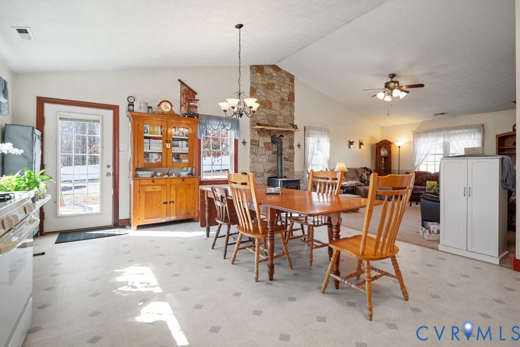 7601 Amelia Springs Road Jetersville, VA 23083 - Photo 4 of 21 a view of a dining room with furniture