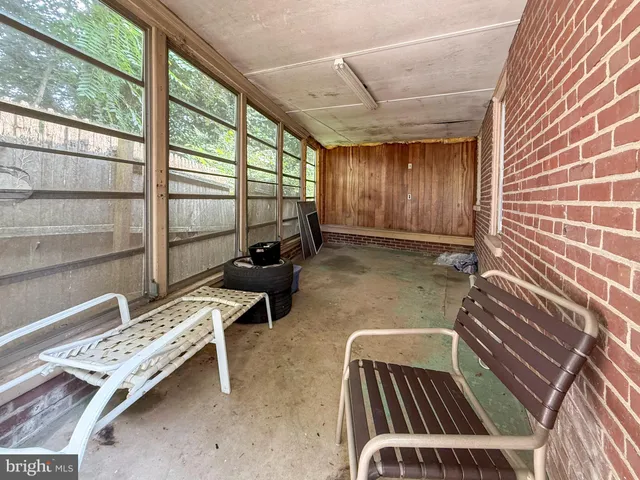 a view of an outdoor space with seating area