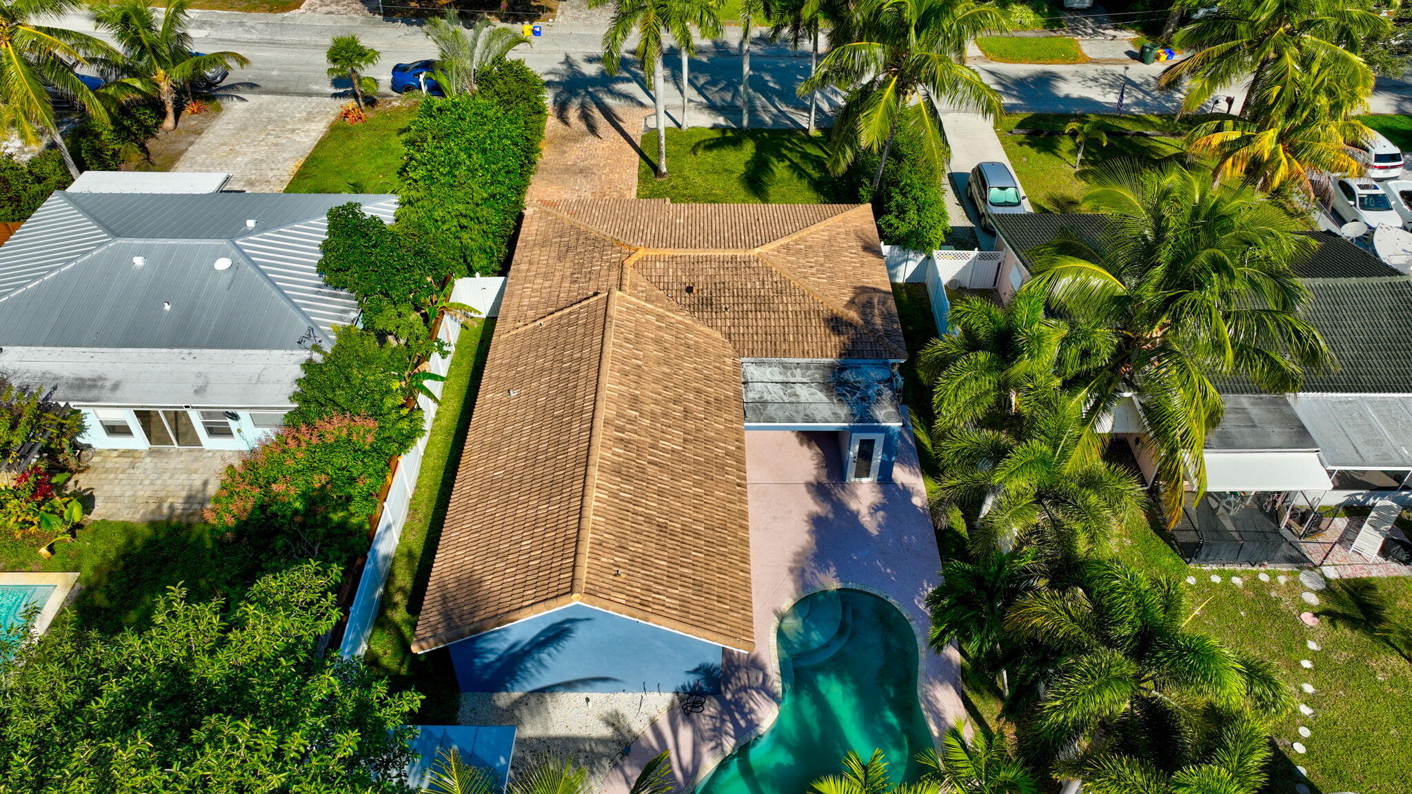 360 Southwest 2nd Street Boca Raton, FL 33432 - Photo 84 of 100 an aerial view of a house with a yard and garden