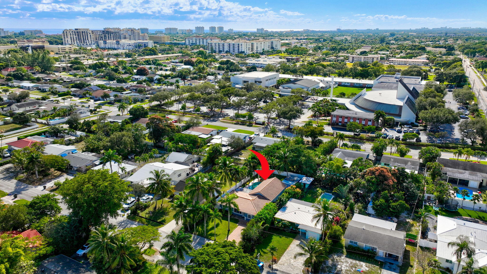 360 Southwest 2nd Street Boca Raton, FL 33432 - Photo 98 of 100 an aerial view of multiple house