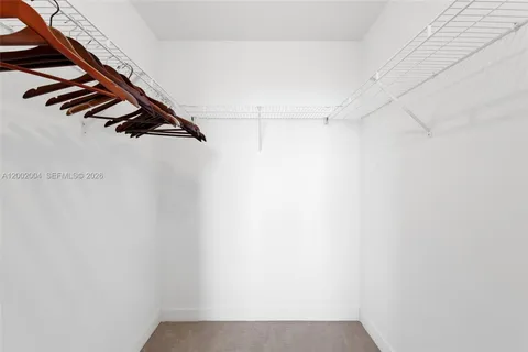 a view of walk in closet