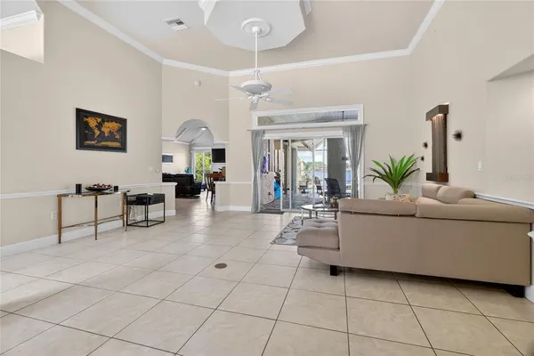 a view of workspace with wooden floor and windows