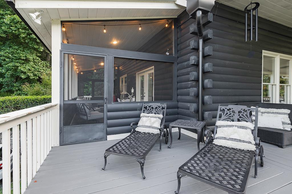 328 Black Ankle Creek Road Cherry Log, GA 30522 - Photo 50 of 103 a balcony with furniture and a potted plant