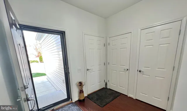 a view of an front door