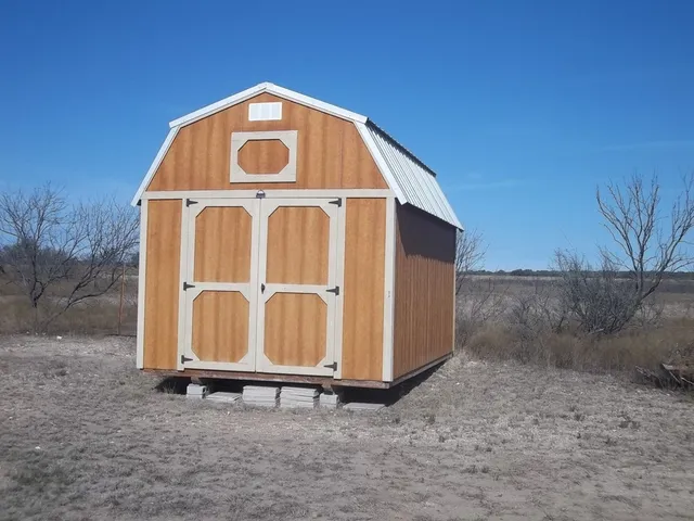 a view of a wooden door