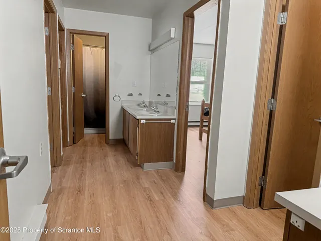 a room with storage and utility