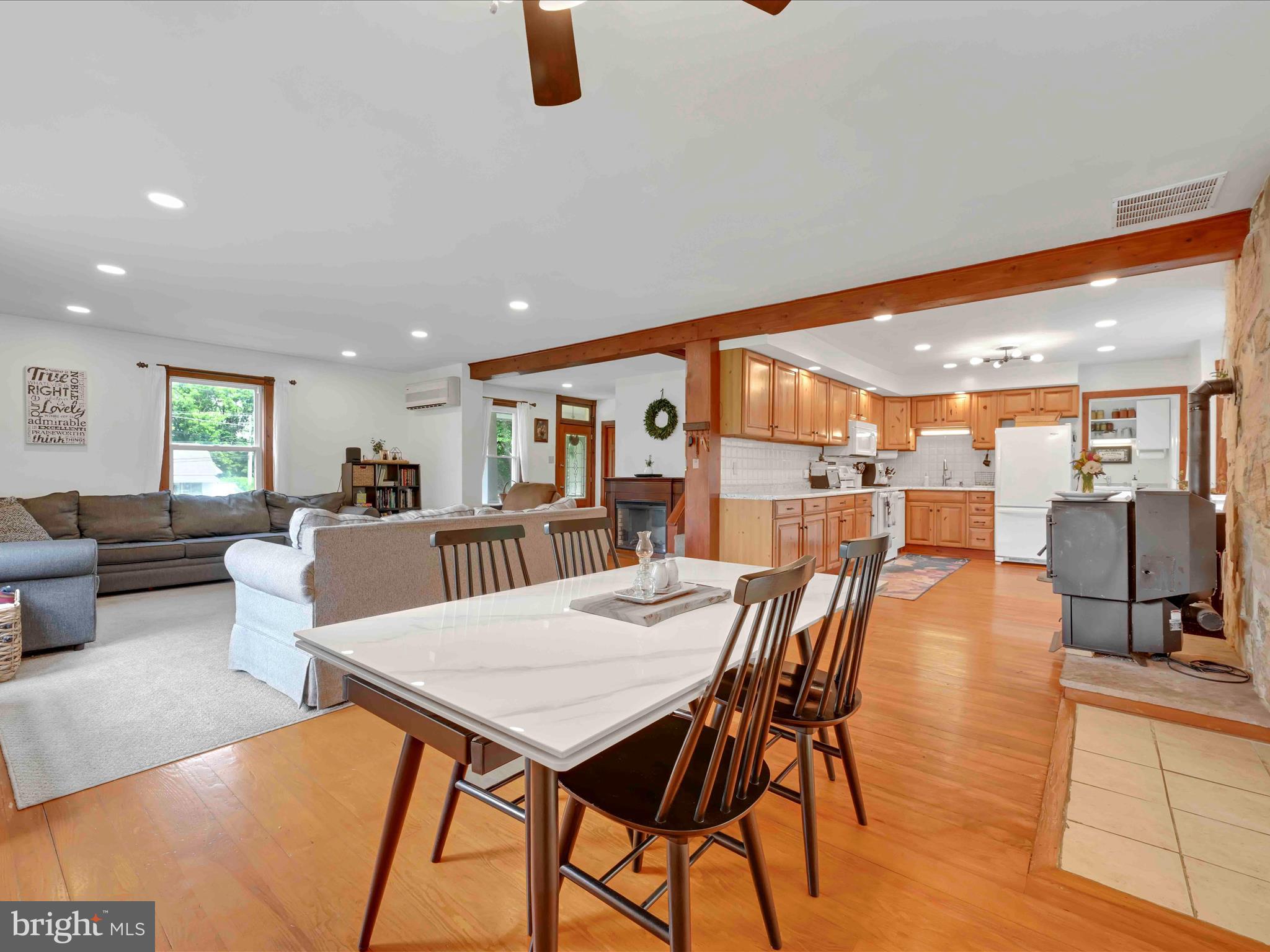 1036 Baker Road Reading, PA 19608 - Photo 11 of 44 a dining room with furniture and a view of kitchen