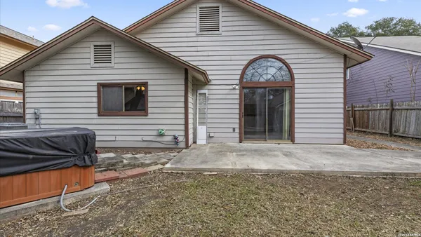 a front view of a house