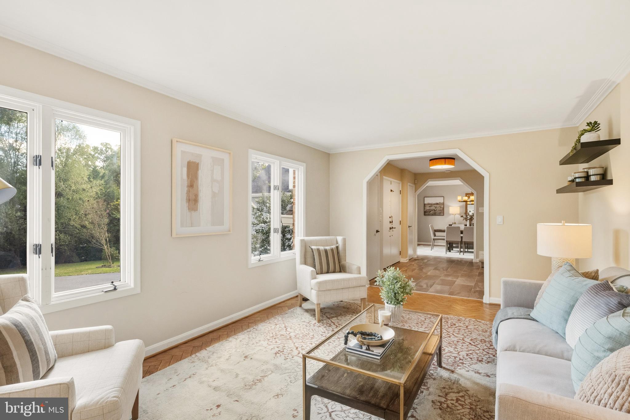2352 Cedar Lane Vienna, VA 22182 - Photo 5 of 59 a living room with furniture and a large window