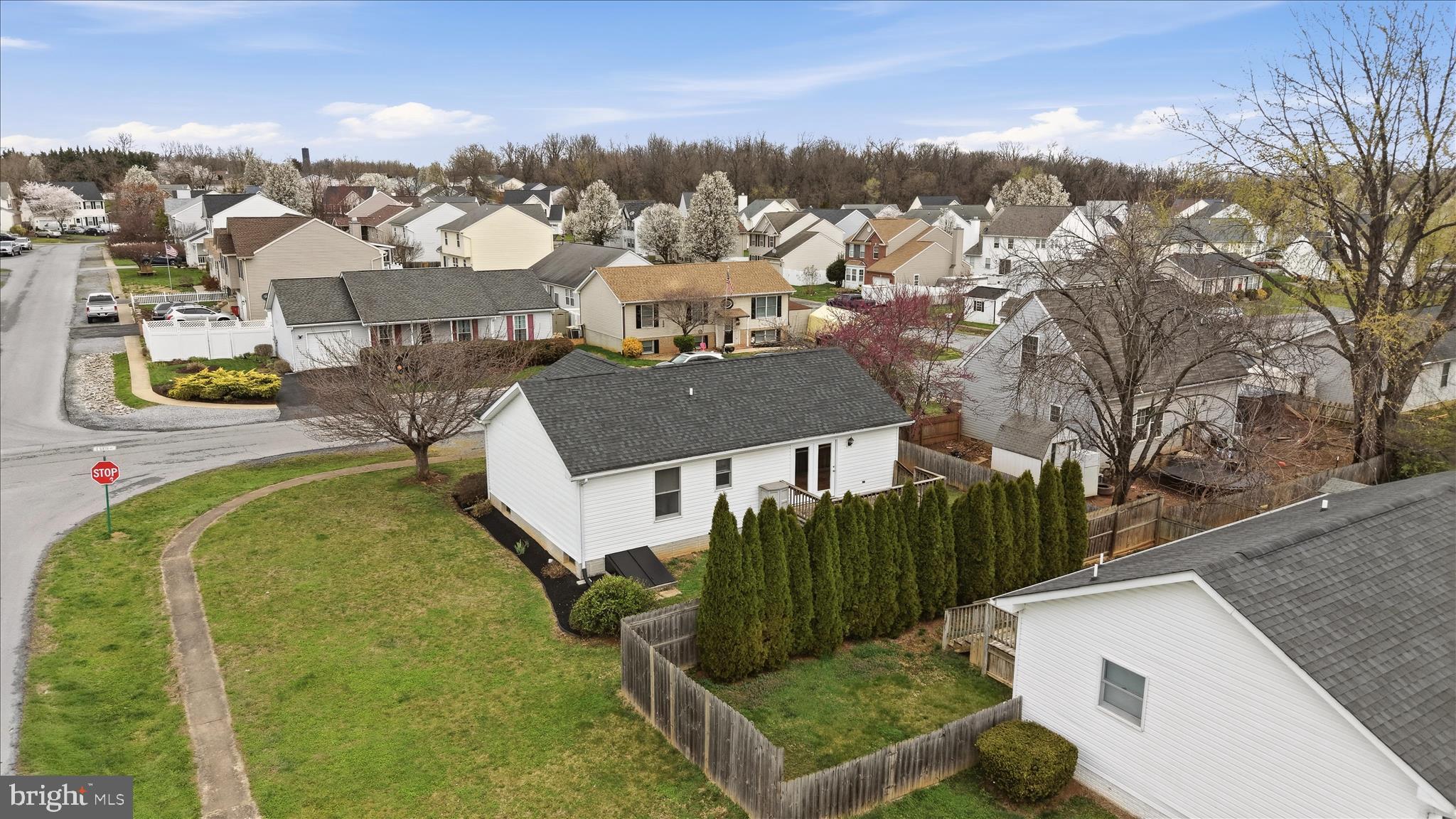 502 East 6th Avenue Ranson, WV 25438 - Photo 40 of 40 an aerial view of a house with a yard basket ball court and outdoor seating
