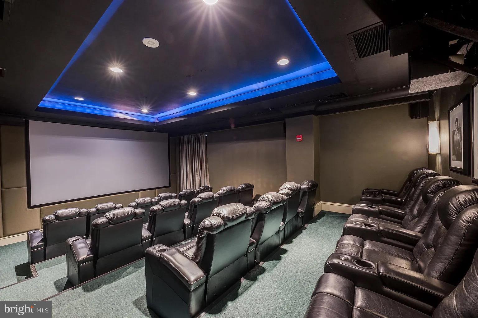 851 North Glebe Road, Unit 1712 Arlington, VA 22203 - Photo 19 of 25 a projector room with furniture