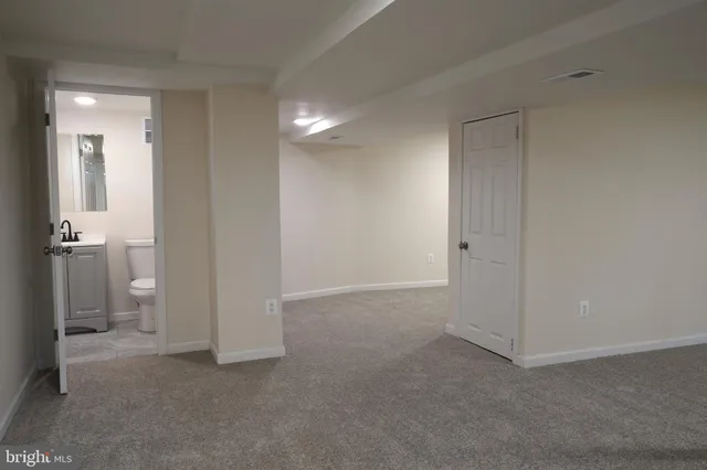 a view of an empty room