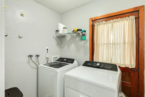 a room with storage and utility