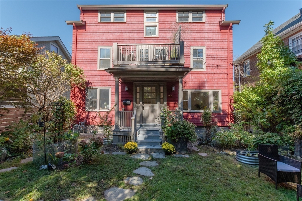 20 Maynard Place Cambridge, MA 02138 - Photo 3 of 42 a front view of a house with garden