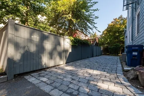 a backyard of a house