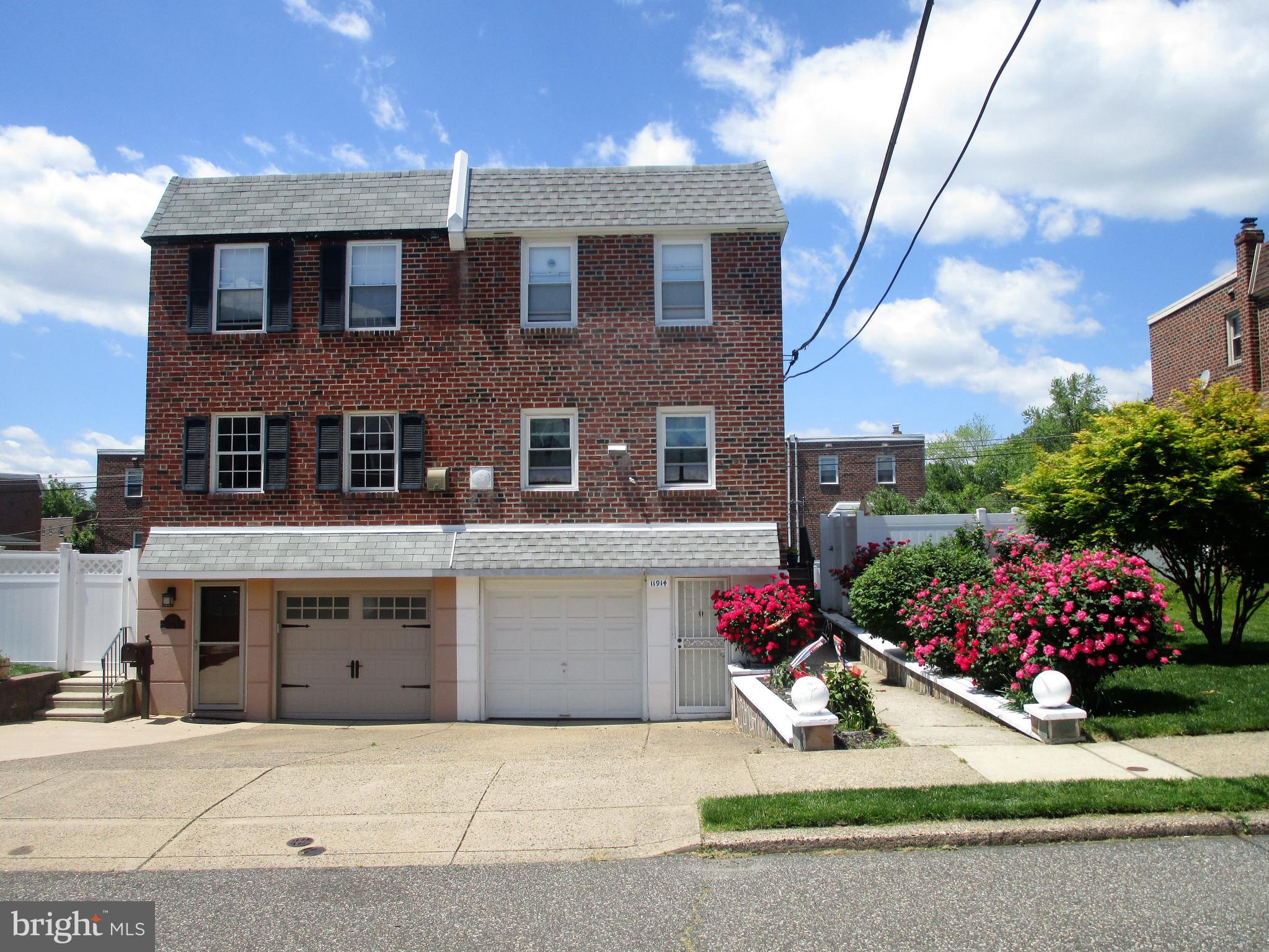 11914 Stevens Road Philadelphia, PA 19116 - Photo 3 of 37 Garage and Driveway Parking in Front