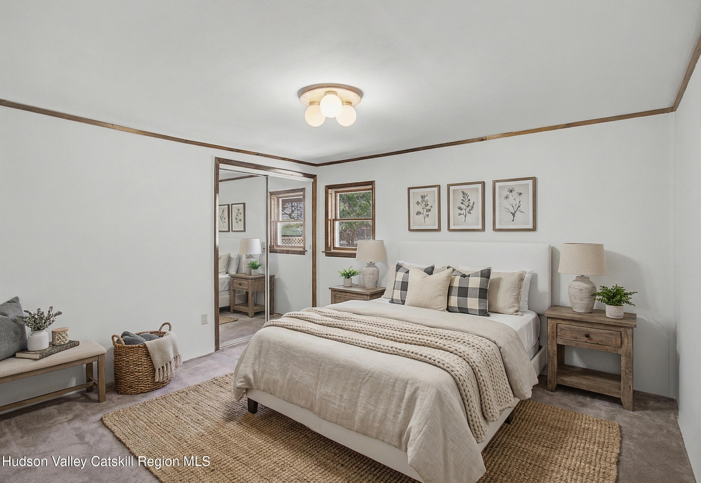 524 Angel Hill Road Chatham, NY 12037 - Photo 32 of 33 a bedroom with a bed and a couch