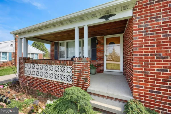 front view of a house with a porch