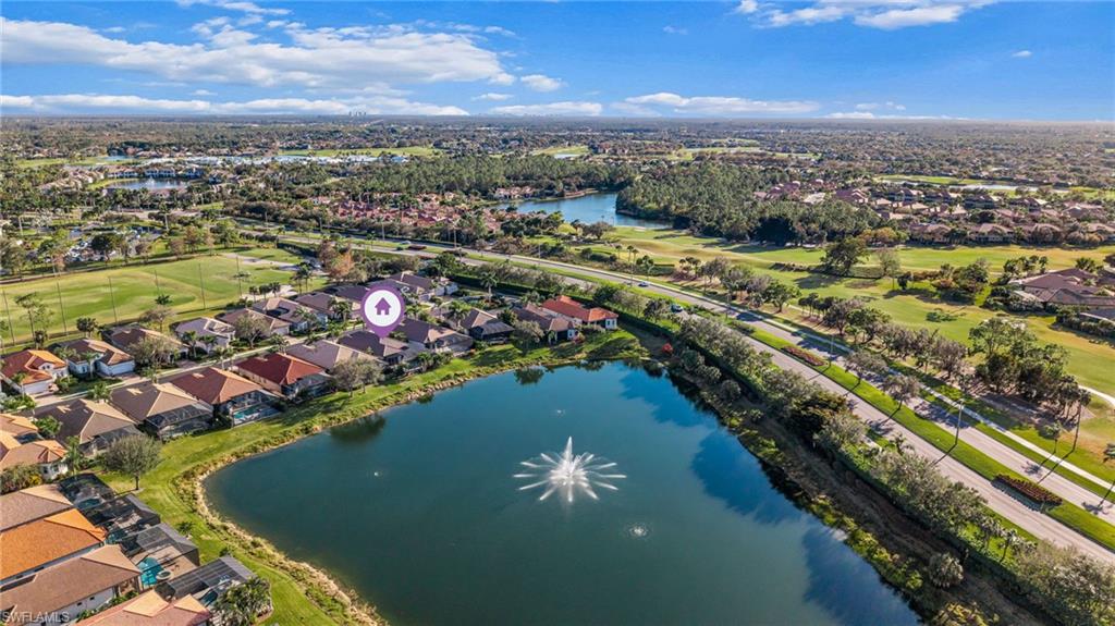 7875 Valencia Court Naples, FL 34113 - Photo 34 of 38 Aerial view of property's location with lake view