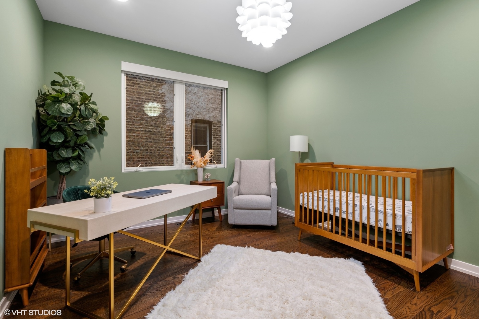 1033 South Racine Avenue, Unit 1S Chicago, IL 60607 - Photo 16 of 29 a view of a dining room with furniture window and outside view