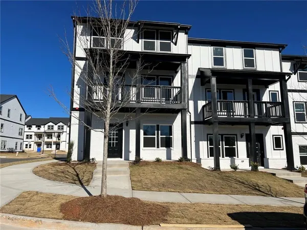 a view of a building with a outdoor space