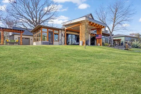 a view of a big yard next to a big yard