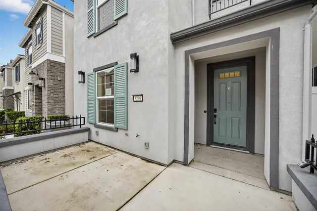 a view of a house with a outdoor space
