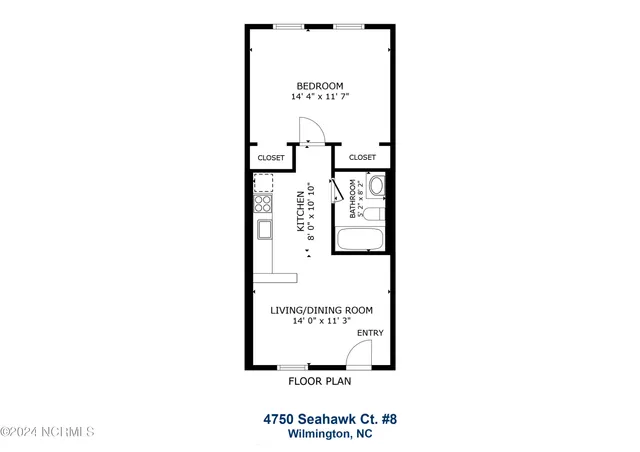 $875 | 4750 Seahawk Court, Unit 8, Wilmington, NC 28403