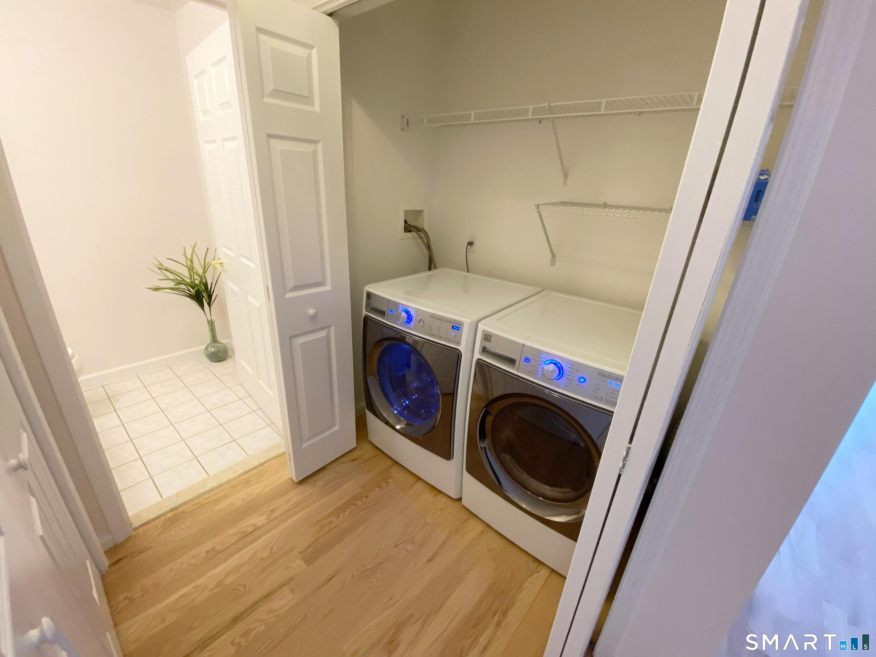 8 St George Place, Unit 8 Newtown, CT 06482 - Photo 13 of 31 a utility room with dryer and washer
