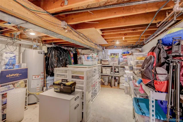 a view of storage and utility room