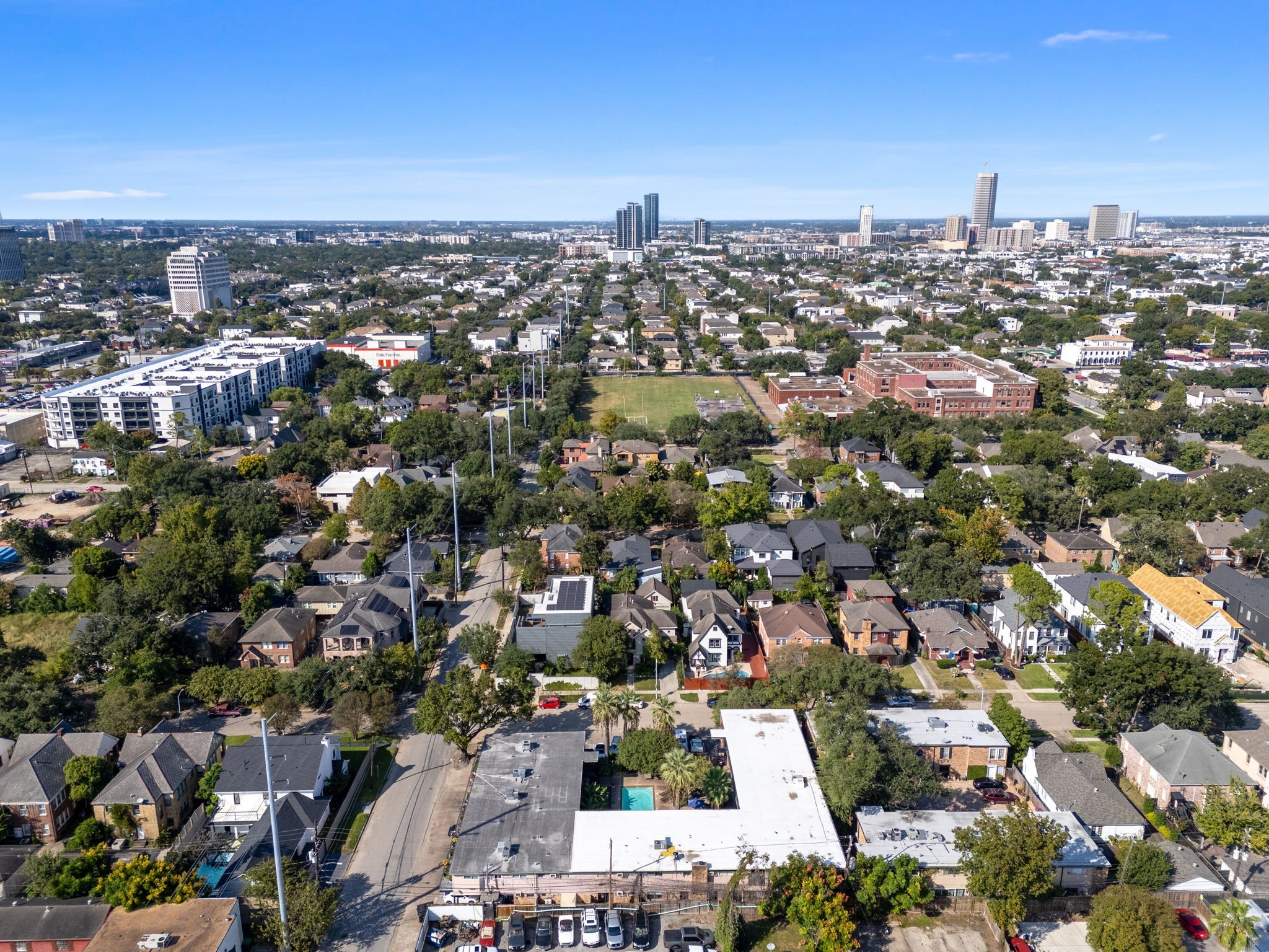 1849 Marshall Street, Unit 9 Houston, TX 77098 - Photo 25 of 25 Aerial View