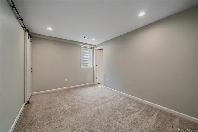 a view of an empty room