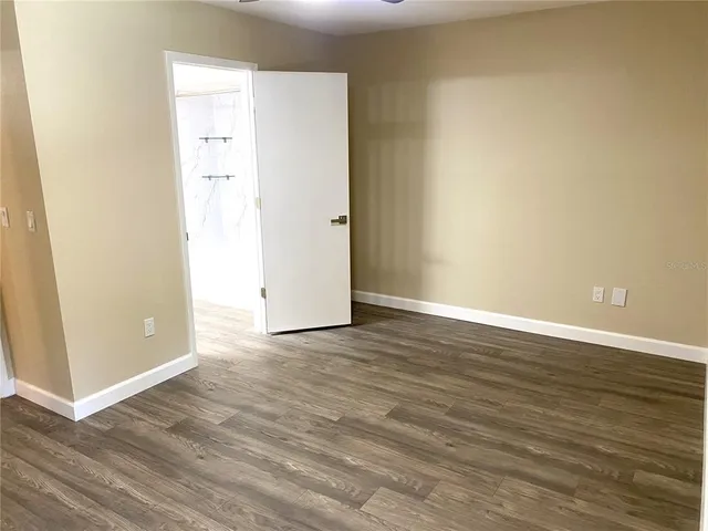 a bathroom with a white bath tub