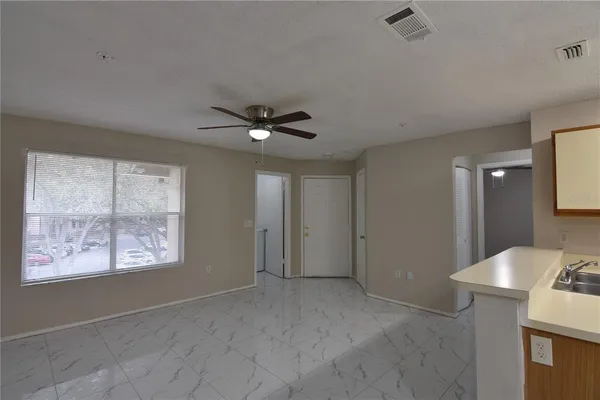 a view of an empty room