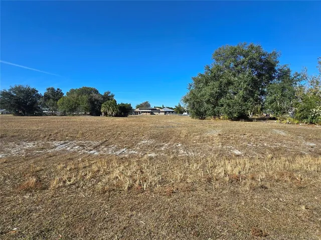 a view of an ocean with a yard