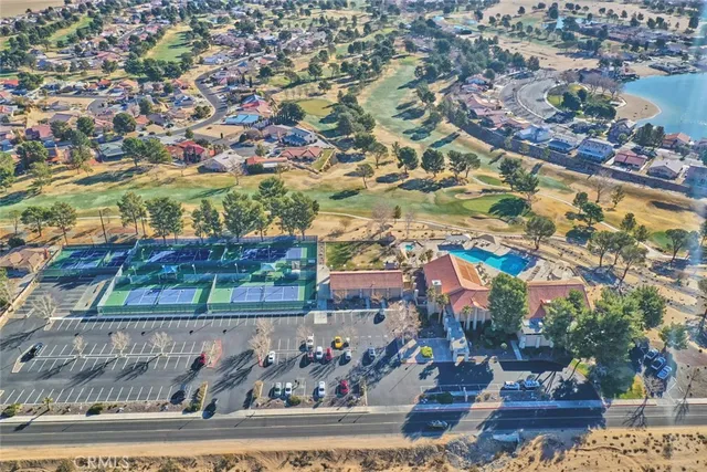 an aerial view of a city
