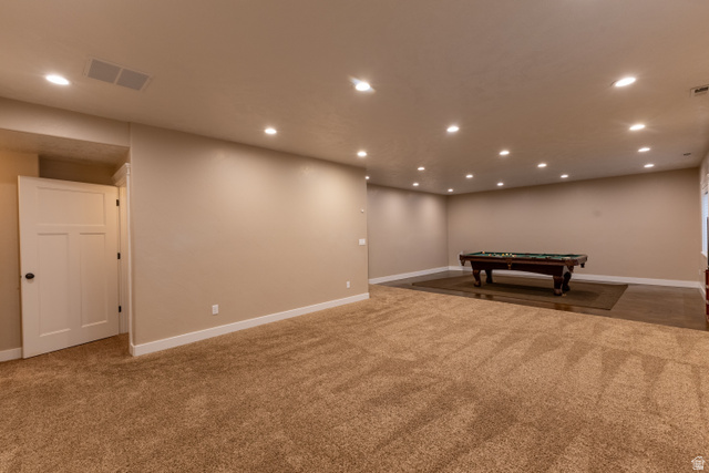 3565 West 1350th Street North Vernal, UT 84078 - Photo 42 of 54 Spacious room featuring plush carpet flooring and recessed lighting