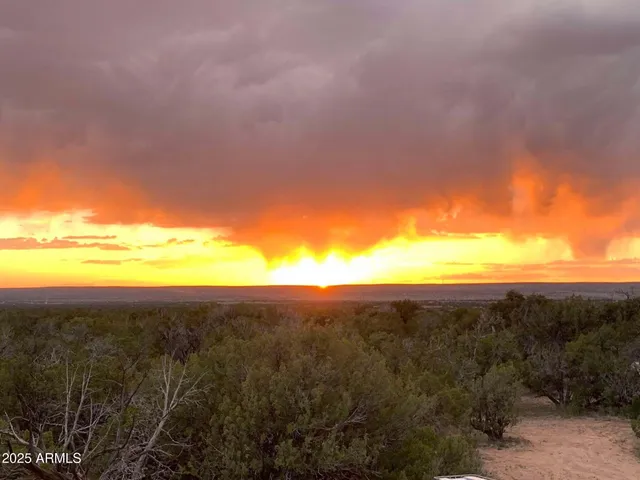 a view of a sky from a city