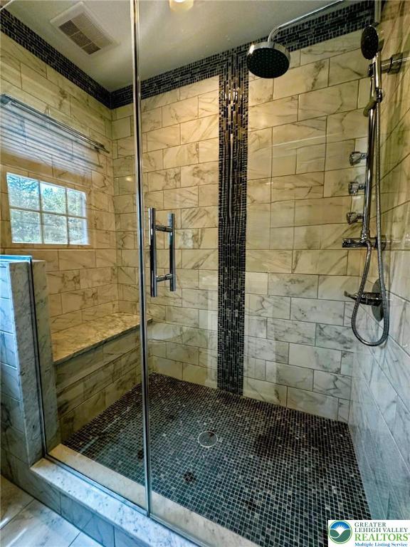 1125 Bridle Path Road Bethlehem, PA 18017 - Photo 34 of 70 Full wall custom tiled walk-in shower