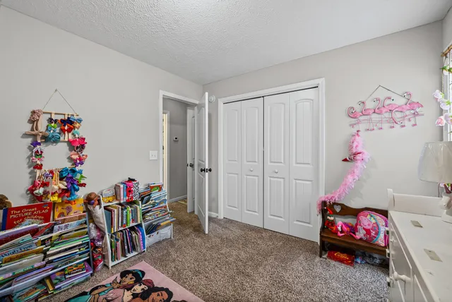 a room with toys and a couch