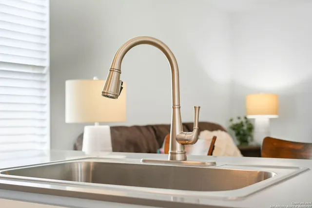 a close view of sink