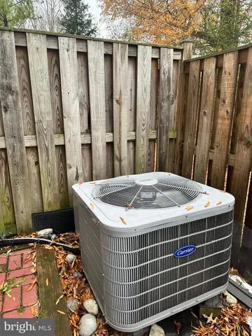 a view of a wooden balcony