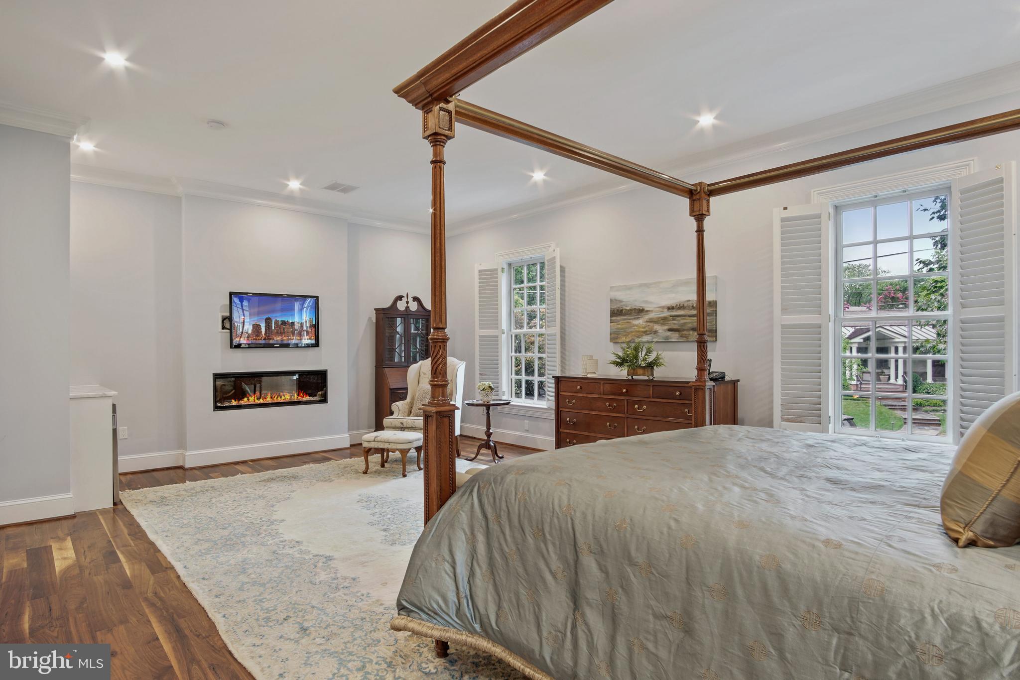 5602 Newington Road Bethesda, MD 20816 - Photo 14 of 34 Fabulous fireplace & sun-drenched space