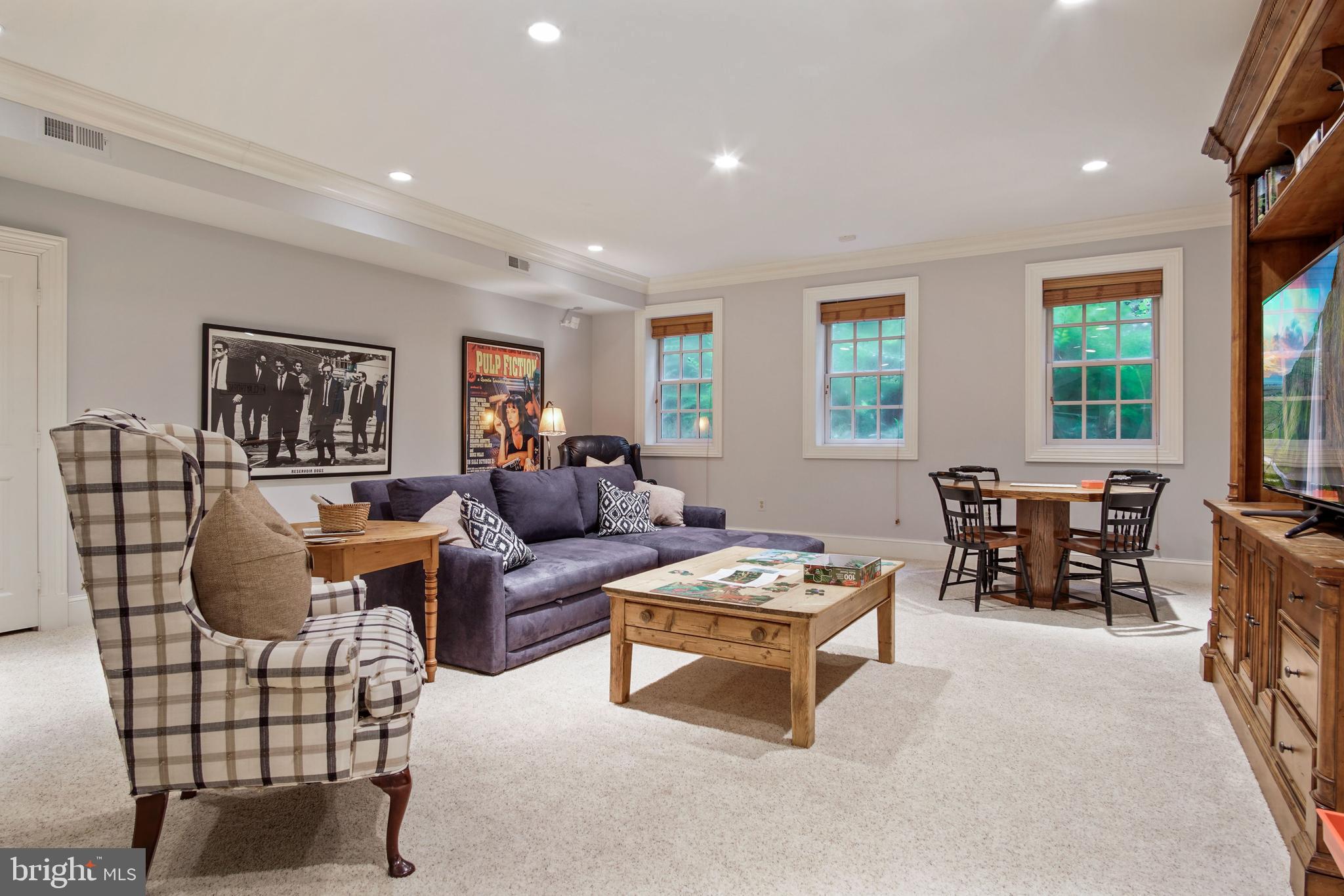 5602 Newington Road Bethesda, MD 20816 - Photo 30 of 34 Lower Level Game / TV Room