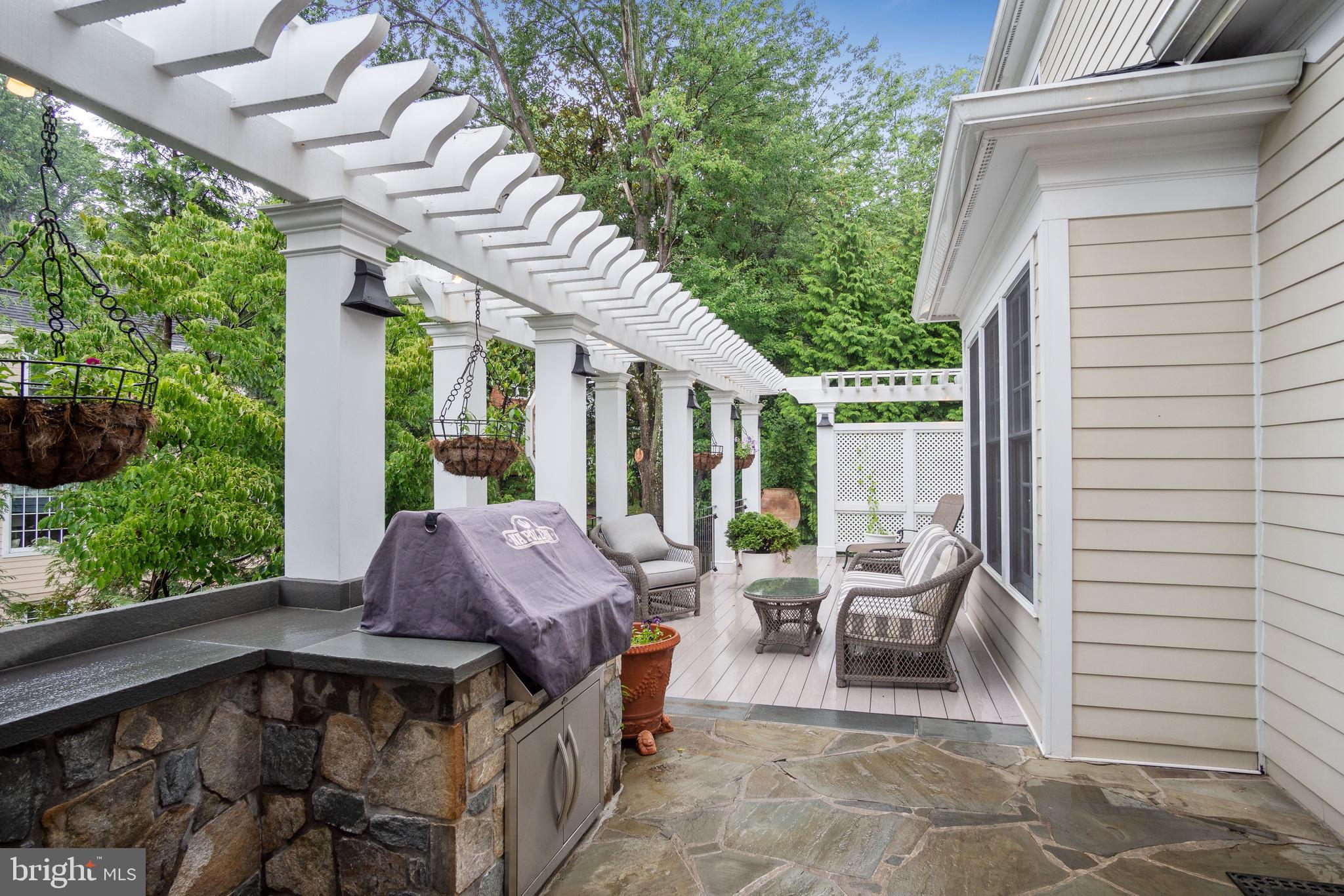5602 Newington Road Bethesda, MD 20816 - Photo 9 of 34 Expansive Deck for outdoor BBQ's!
