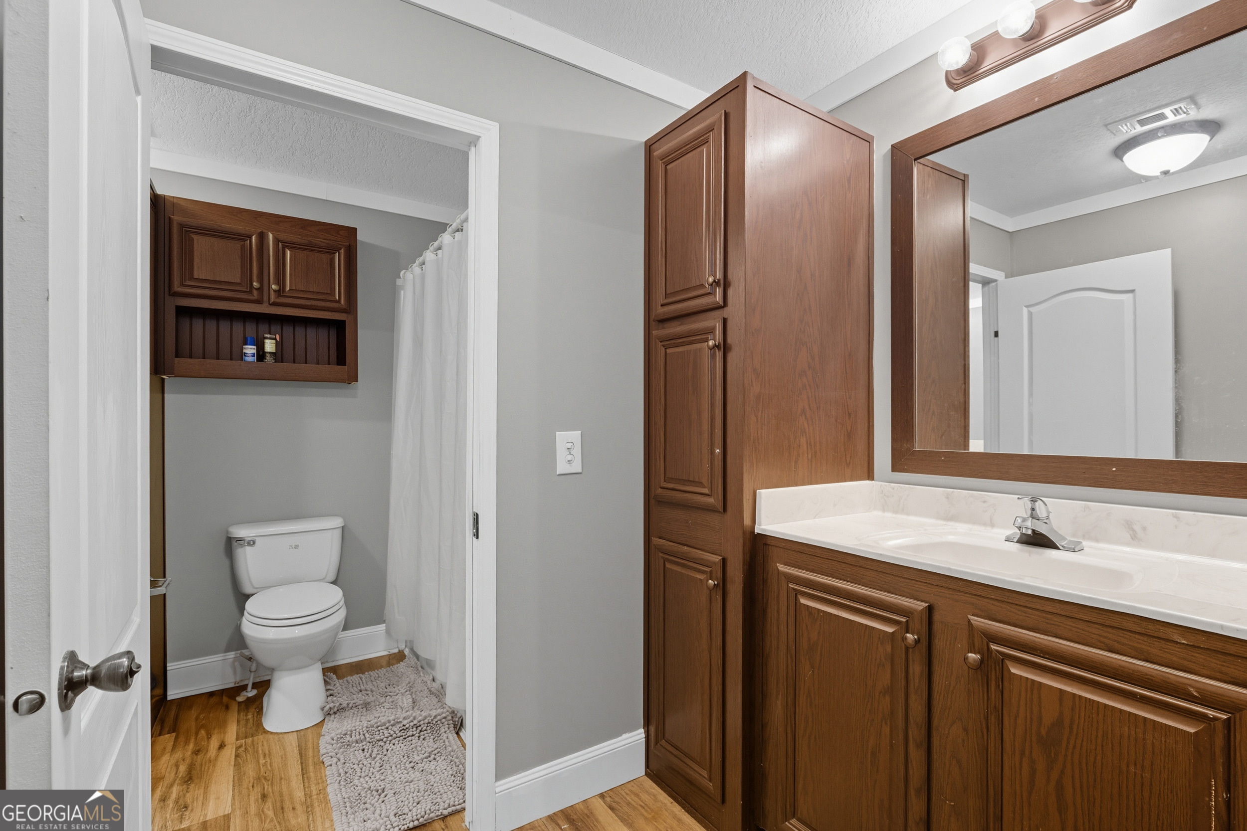 567 Cherokee Road Toccoa, GA 30577 - Photo 19 of 32 a bathroom with a sink a toilet and shower