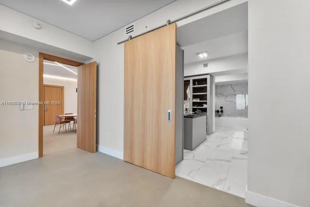 a view of a balcony with city view